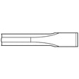 Chipping Hammer - .580 Hex Shank 3/4" Non-Collar 7/8" x 36" Flat Chisel - Airtek