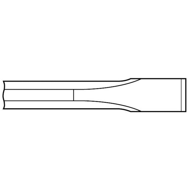 Chipping Hammer - .680 Round Shank 3/4" Non-Collar 9" Flat Chisel - Airtek