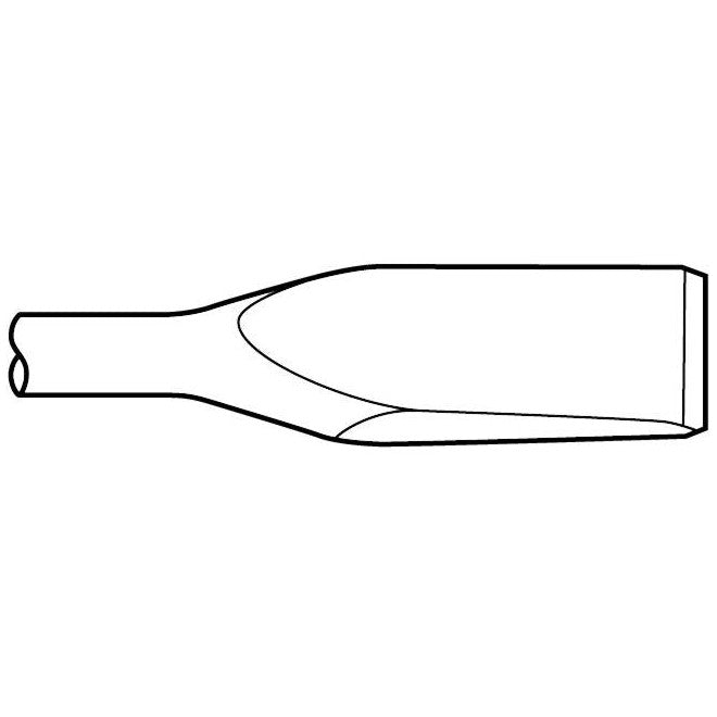 Paving Breaker - 1" x 4-1/4" Shank 3" x 7" Asphalt Wedge Chisel - Airtek