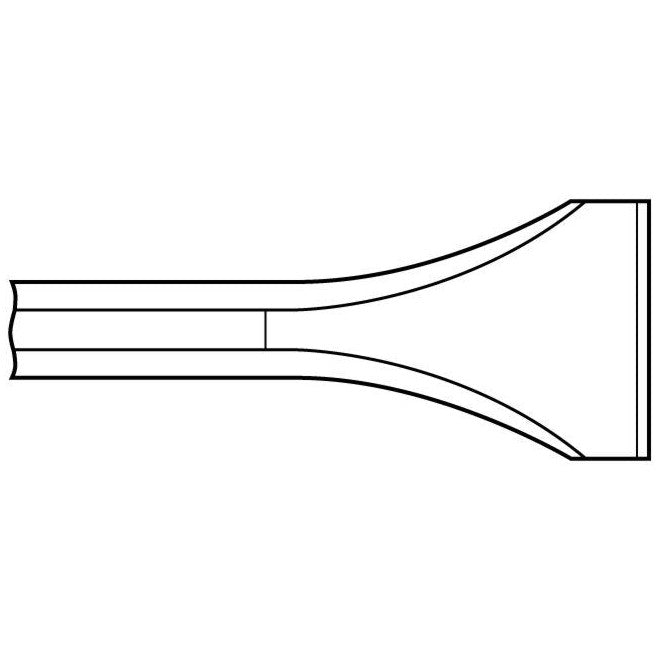 Chipping Hammer - .680 Round Shank 7/8" Non-Collar 2" x 9" Scaling Chisel - Airtek
