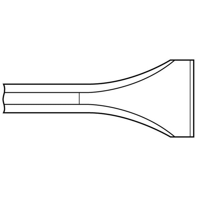 Chipping Hammer - .680 Round Shank 7/8" Non-Collar 2" x 9" Scaling Chisel - Airtek
