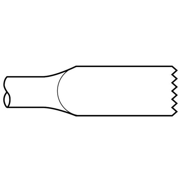 Electric Hammer - 5/8" Round Spline Style Shank 1-1/8" x 12" Slotting Tool Chisel - Airtek