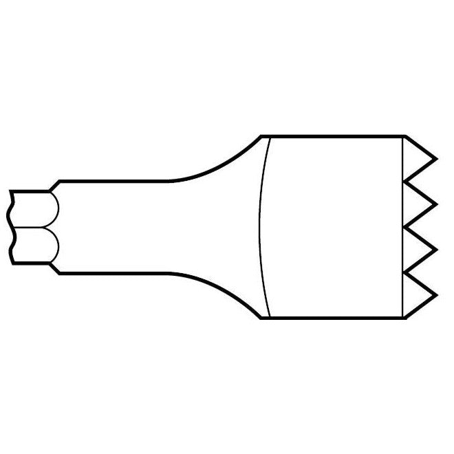Electric Hammer - 5/8" Round Spline Style Shank 9-1/2" Single Piece Bushing Tool Chisel - Airtek