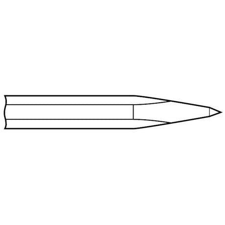 Chipping Hammer - .680 Round Shank 7/8" Non-Collar 12" Moil Point Chisel - Airtek