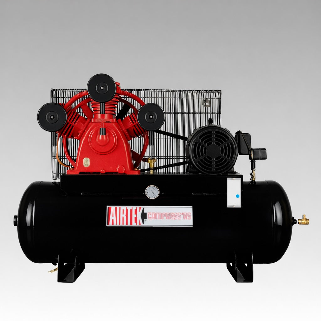 Horizontal Electric Industrial Air Compressor Series - with Magnetic Starter