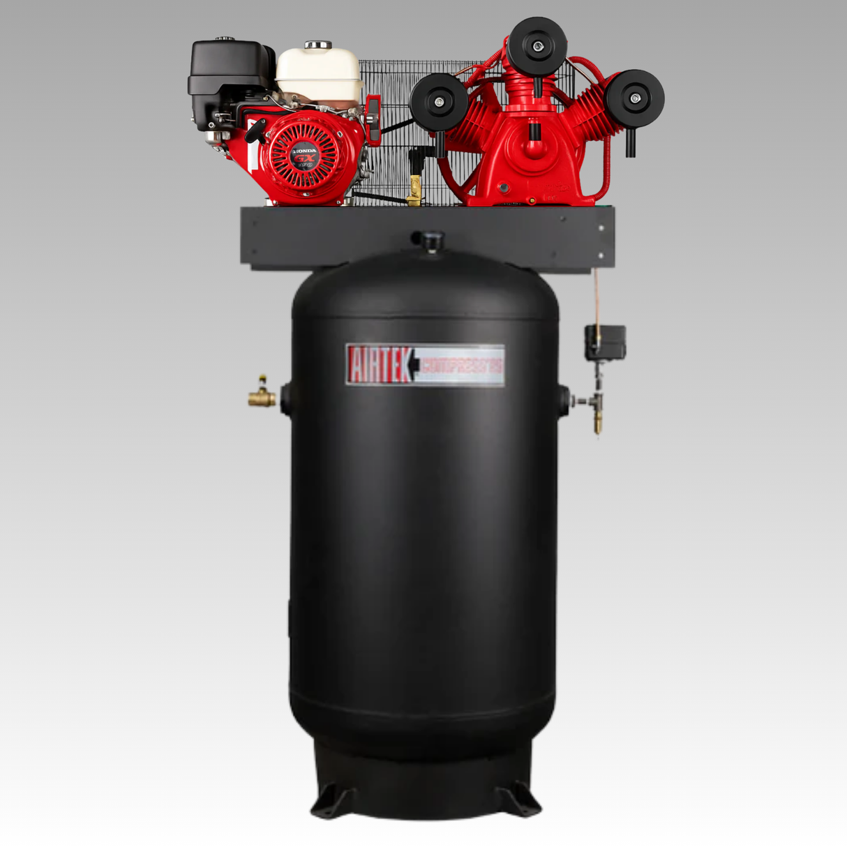 Gas Powered Industrial Air Compressors - Vertical