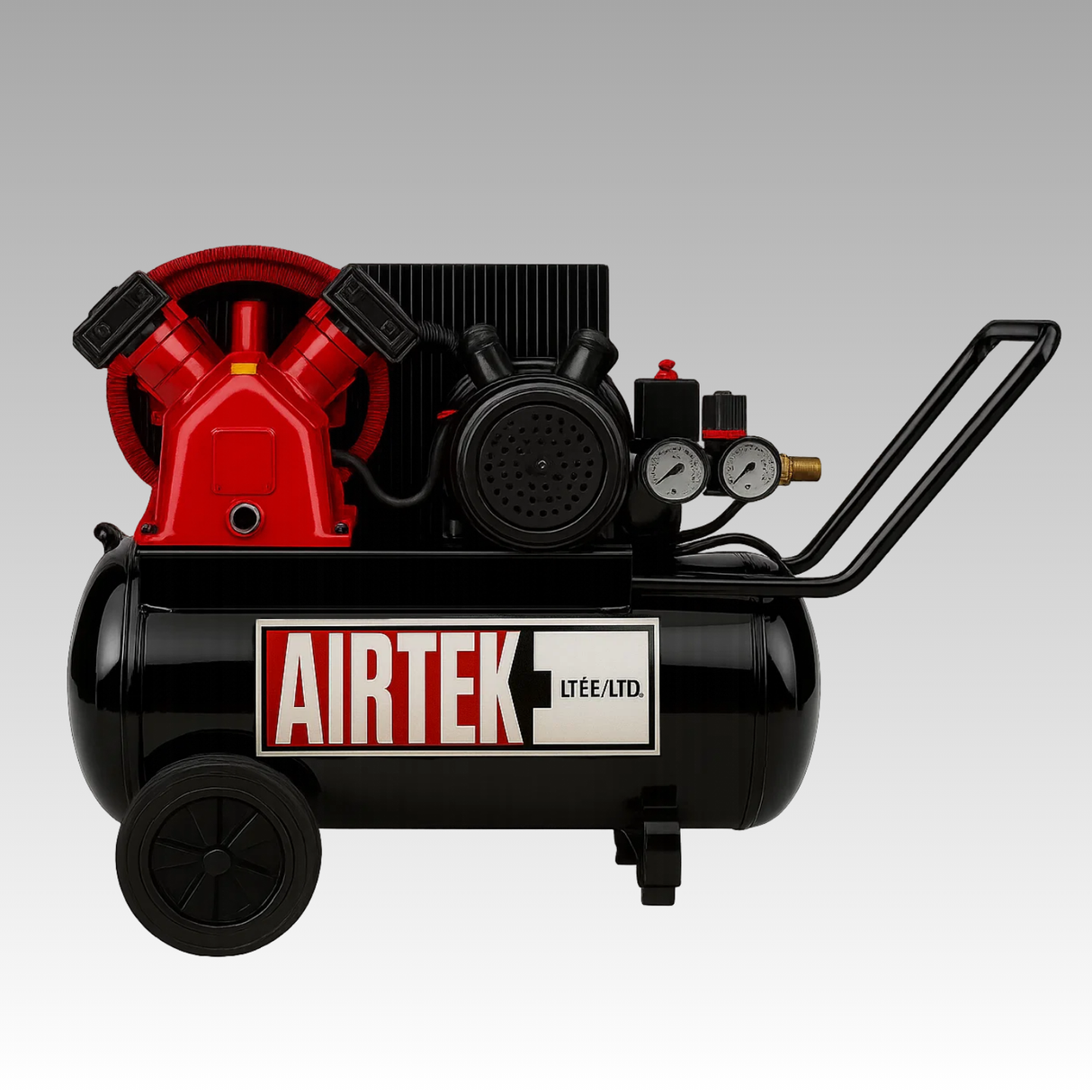 Compresseur d'air portatif électrique horizontal de 2HP, 20 gallons