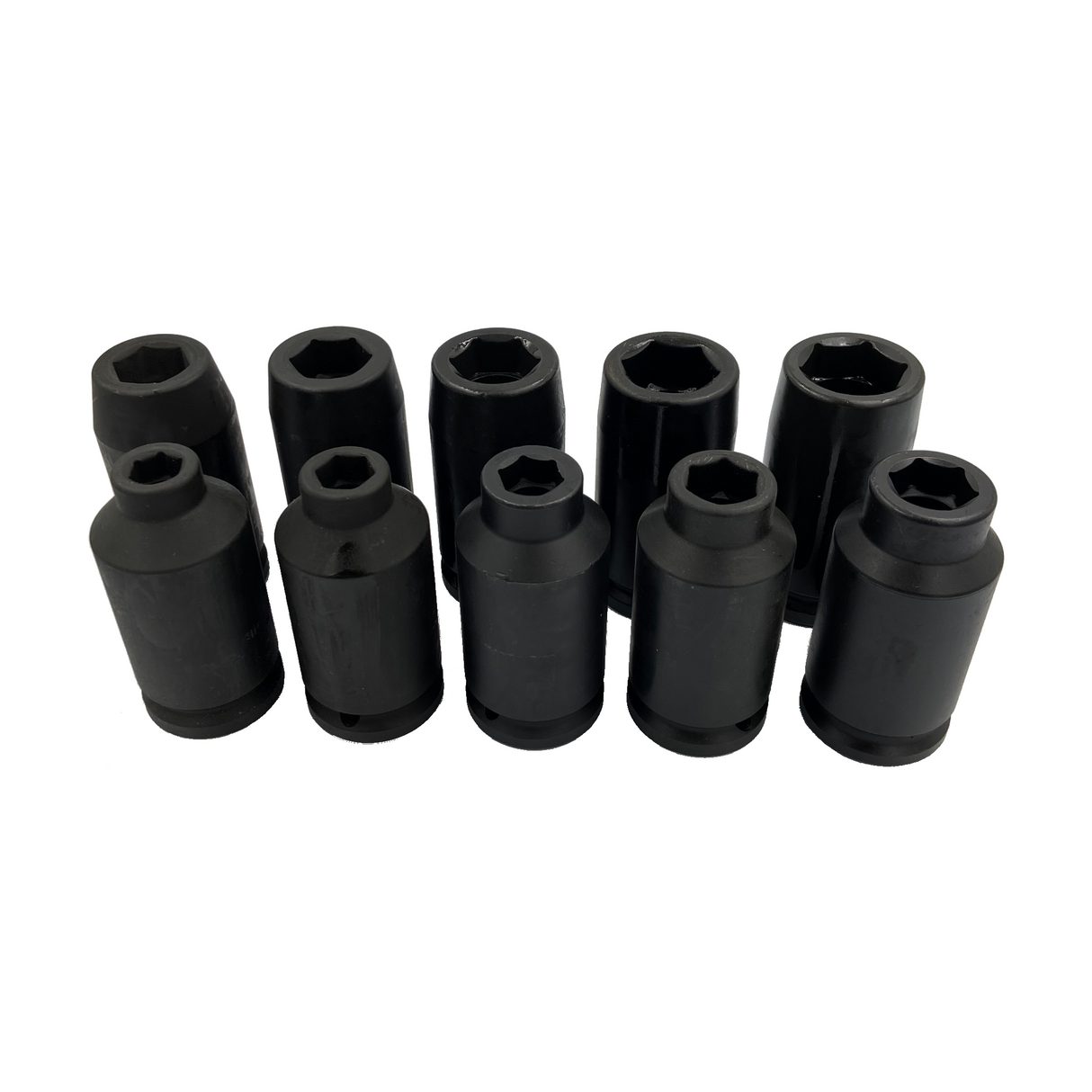1/2 inch Drive Impact Socket Set Long - 10 pc SAE - 1/2 inch to 1-1/16 inch