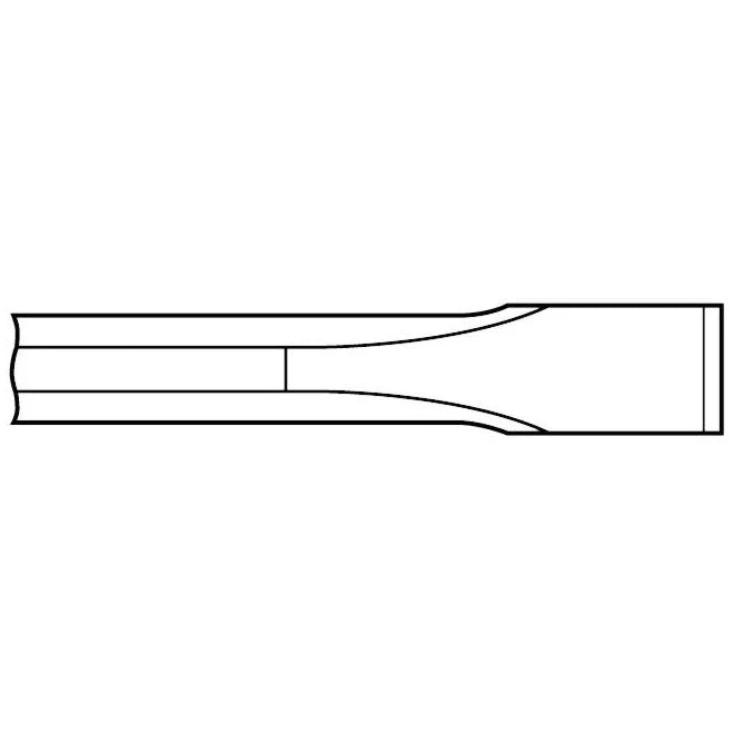 Chipping Hammer - .680 Round Shank 7/8" Non-Collar Flat Chisel