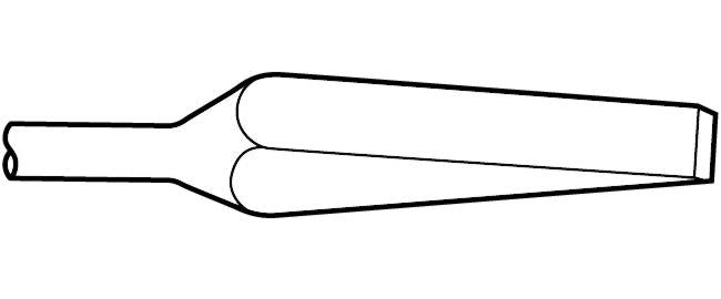 Brise-pavage - Tige de 1-1/8" x 6" Ciseau à coin antigel de 1-7/8" x 12"