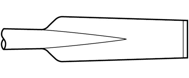 Brise-pavage - Tige de 1" x 4-1/4" Ciseau à creuser 3" x 10"