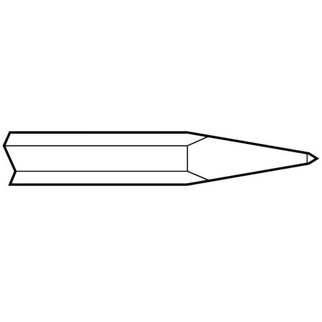 Paving Breaker - 1-1/4" x 6" Shank 72" Moil Point Chisel - Airtek