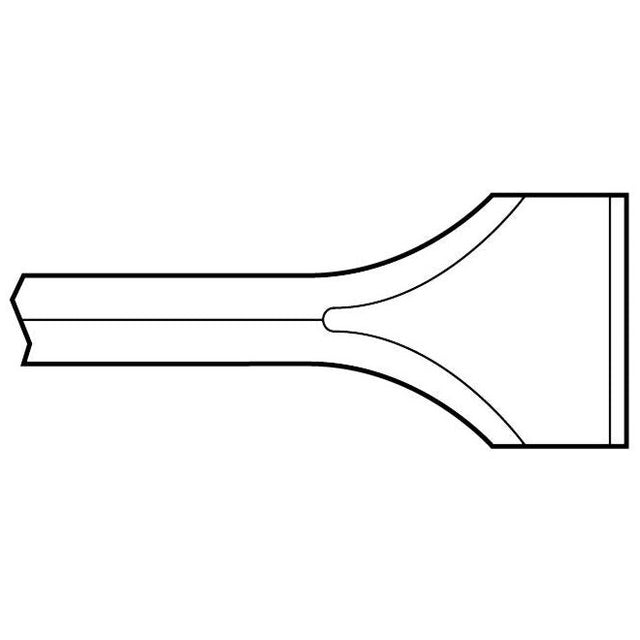 Paving Breaker - 1-1/8" x 6" Shank 14" Wide Flat Chisel - Airtek