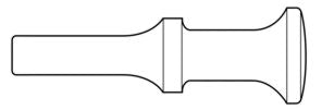 Zip Gun - 1-3/4" Smoothing Hammer Chisel .401 Shank Turn Collar