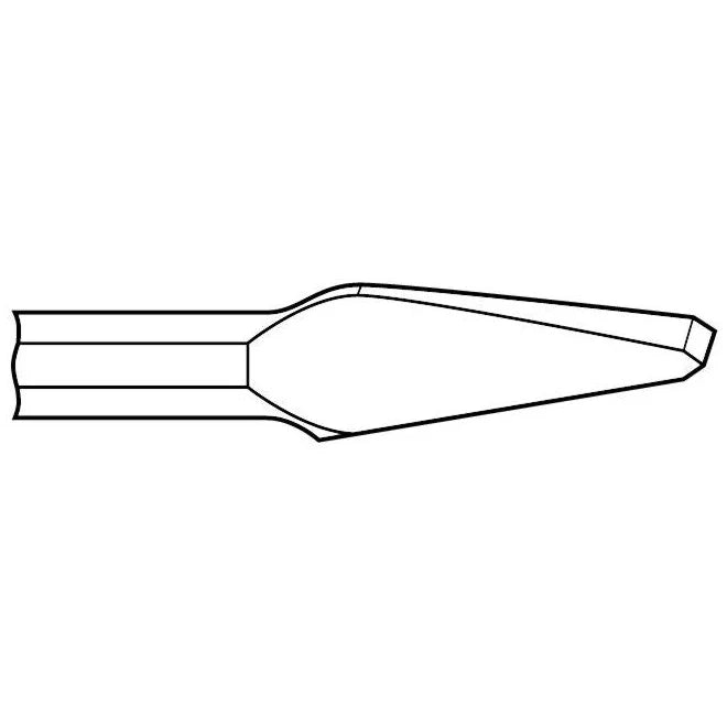 Chipping Hammer - .580 Hex Shank 3/4" Non-Collar Chisel