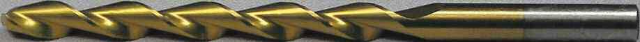 11/32" x 4-3/4" TiN Coated Parabolic Flute - Type 240-PT Drills - Jobber Length