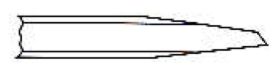 Rivet Buster - Ciseau à coupe latérale plate à tige standard de 7/8" x 9"