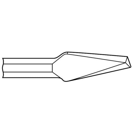 Chipping Hammer - .680 Round Shank 3/4" Non-Collar 1-3/8" x 9" Round Nose Chisel - Airtek