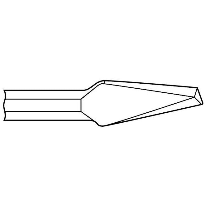 Chipping Hammer - .580 Hex Shank 3/4" Non-Collar 3/8" x 9" Round Nose Chisel - Airtek