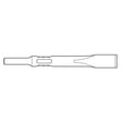 Zip Gun - 3/4" Flat Chisel 12" .401 Shank Non Turn Collar - Airtek