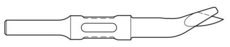 Zip Gun - Claw Ripper / Edging tool Chisel .401 Shank Non Turn Collar