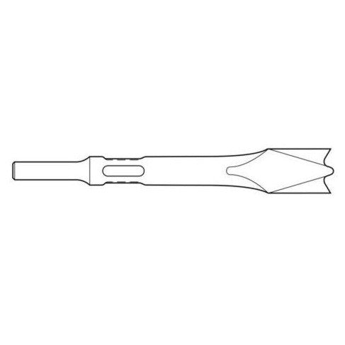 Panel Cutter Chisel Zip Gun - Double Blade Panel Cutter Chisel .498 Shank Non Turn Collar ...