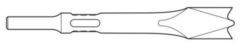 Zip Gun - Double Blade Panel Cutter Chisel .401 Shank Non Turn Collar