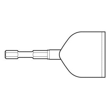 Weld Flux - 19/32" Hex 4" x 8-3/4" Holder Scaling hammer Chisel - Airtek