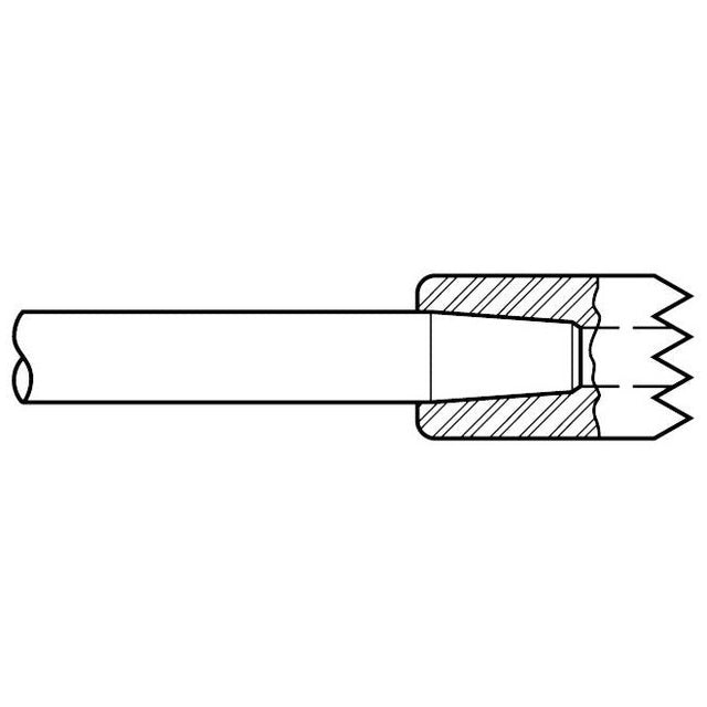 Chipping Hammer - .680 Round Shank Round 8" Stem Chisel - Airtek