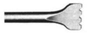 Chipping Hammer - .680 Round Shank  Oval  9" Tooth Chisel