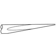 Chipping Hammer - .680 Round Shank Round 7/8" x 16-3/4" Bent Paper Stripper Chisel - Airtek