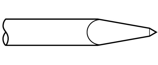 Electric Hammer - 5/8" Round Spline Style Shank 14" Moil Point Chisel