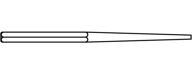 Main et poinçons – Poinçon conique long de 20,3 cm.