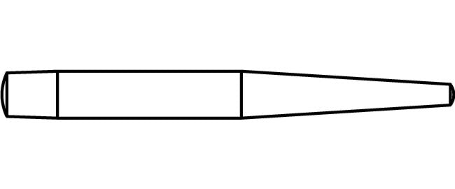 Goupille de dérive à une extrémité de 7/16" x 6"
