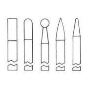 1/4" Head Diameter x 1/4" Shank Diameter 5-pieces Standard Cut Burs Set - Airtek