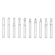 1/8" Head Diameter x 1/8" Shank Diameter 5-pieces Standard Cut Burs Set - Airtek