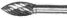 3/16" x 1/2" Standard SG-53 Miniature Carbide Burs