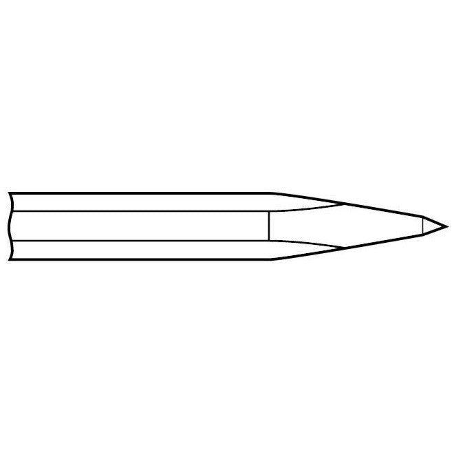 Chipping Hammer - .580 Hex Shank 7/8" Non-Collar 9" Moil Point Chisel - Airtek