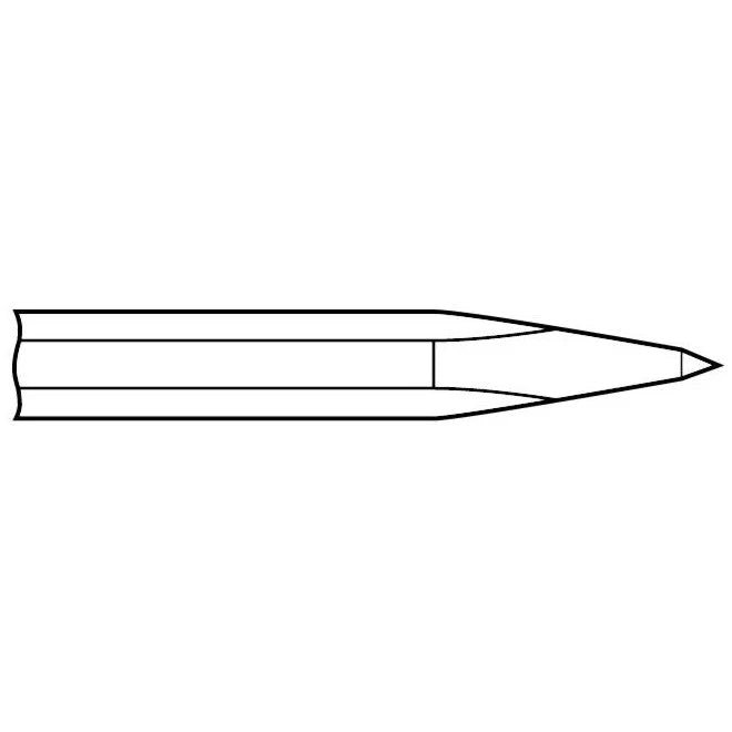 Chipping Hammer - .580 Hex Shank 3/4" Non-Collar Chisel