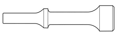 Pistolet à fermeture éclair – Marteau burin de 1" de diamètre, tige .401, collier rond