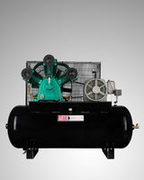 25 HP 200 Gallons Double Stage Horizontal Electric Industrial Air Compressor - Airtek