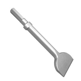 18" x 3" Wide Chisel for .580" Hex Shank with Oval Collar