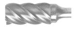 1/2" x 1"  SA-5NF Cylindrical Flat End Shear Cut Cobalt Burs