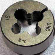 1-8"  Carbon Steel Round Adjustable Dies - Type 415 Taps & Dies - Die