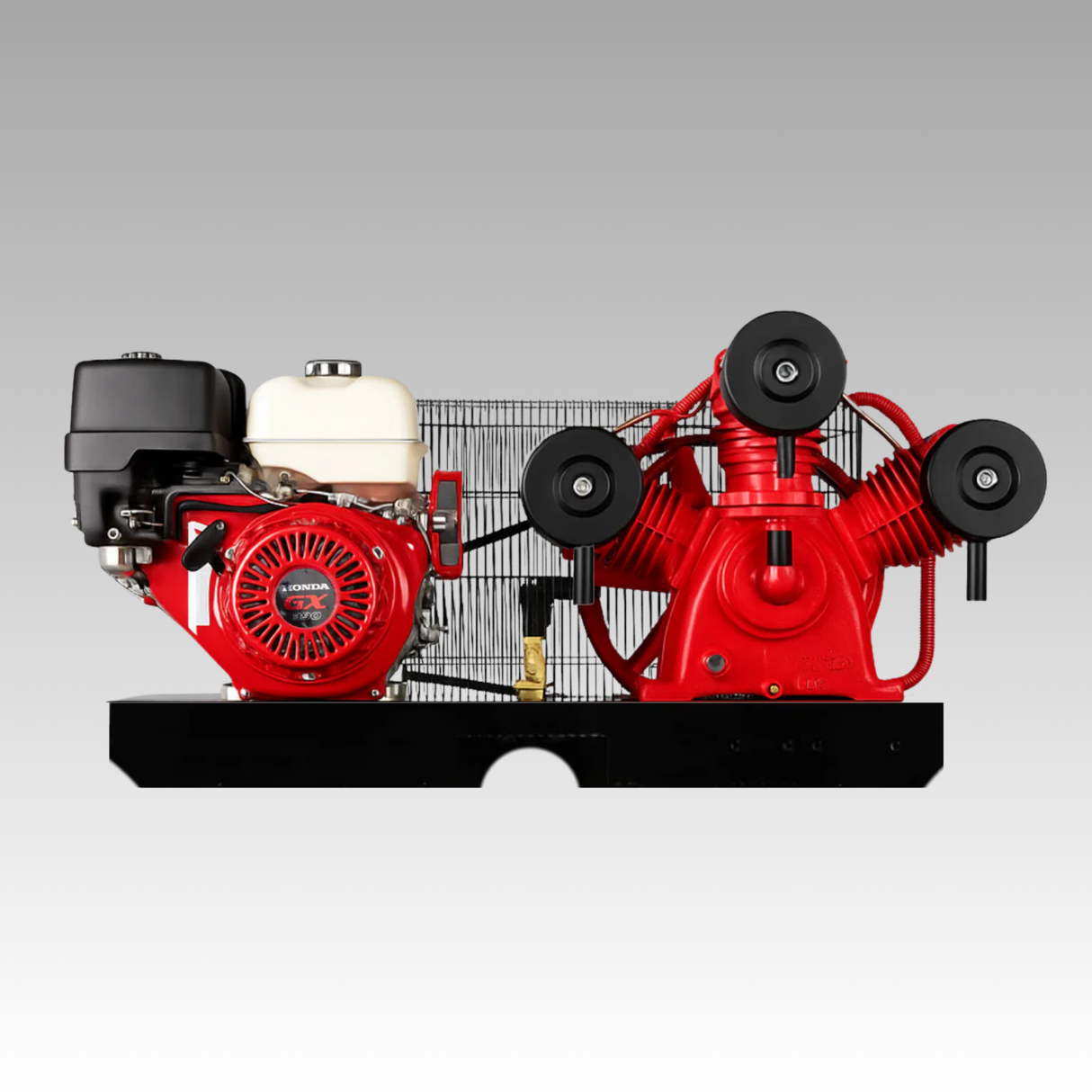 Gas Powered Industrial Air Compressor - Horizontal
