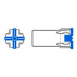 1-1/2" Carbide Rock Bit H-Thread Multi Use - Airtek