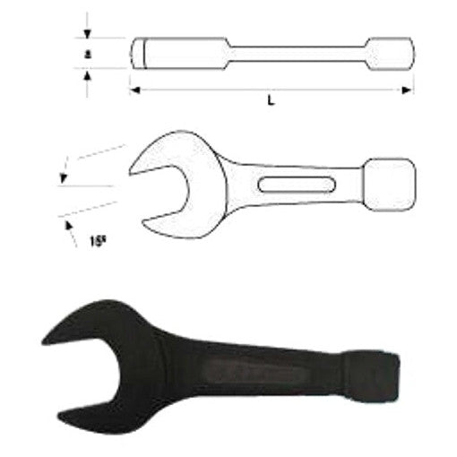 1-7/16" Flat Open End Striking Wrench - Airtek