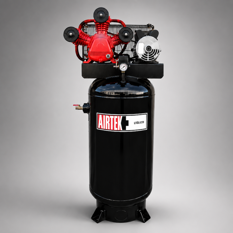 Compresseur d'air électrique vertical stationnaire de 60 gallons, puissance maximale de 6,5 HP