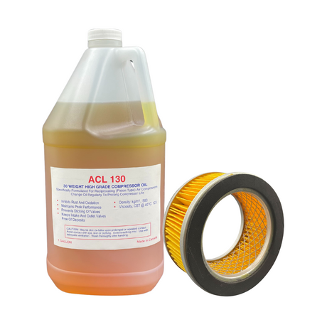 Airtek maintenance kit: compressor oil and filter element